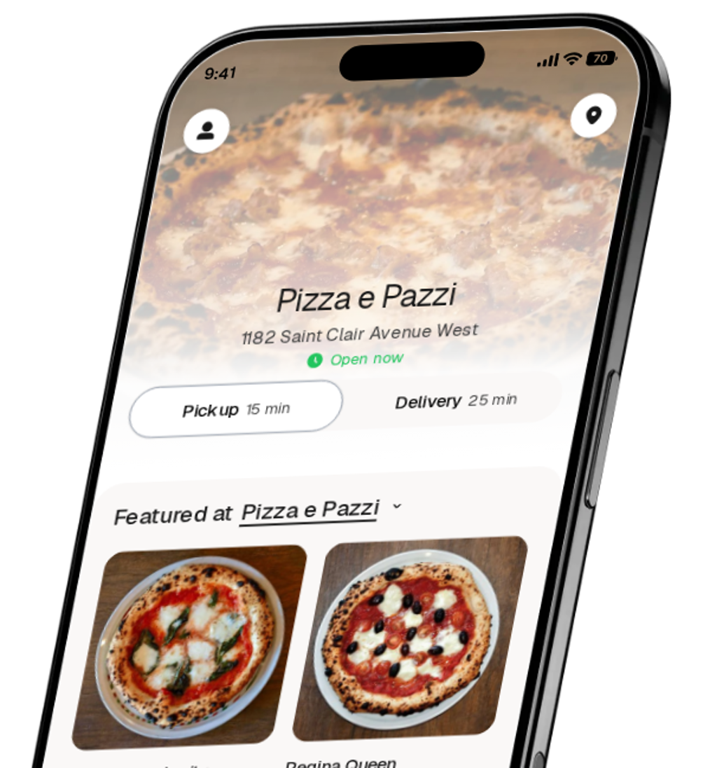 Pizza e Pazzi app preview