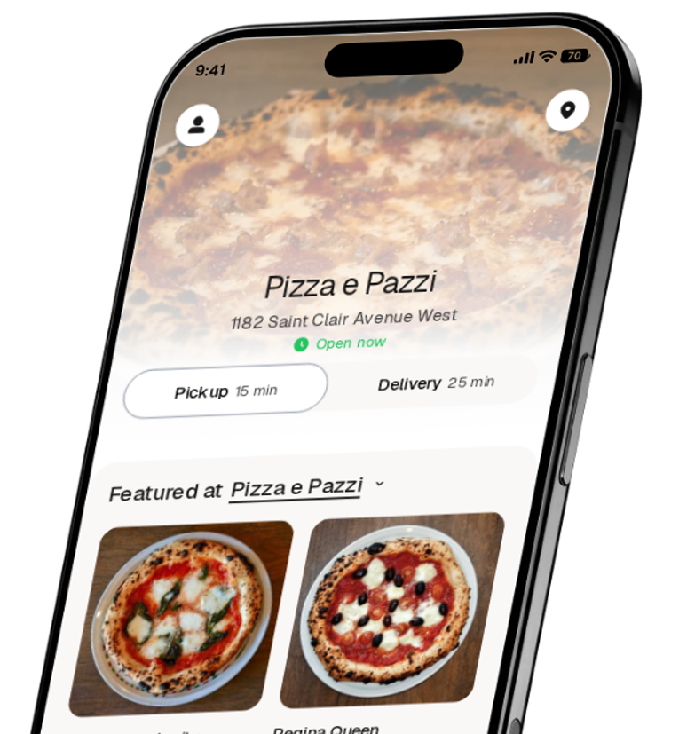 Pizza e Pazzi app preview
